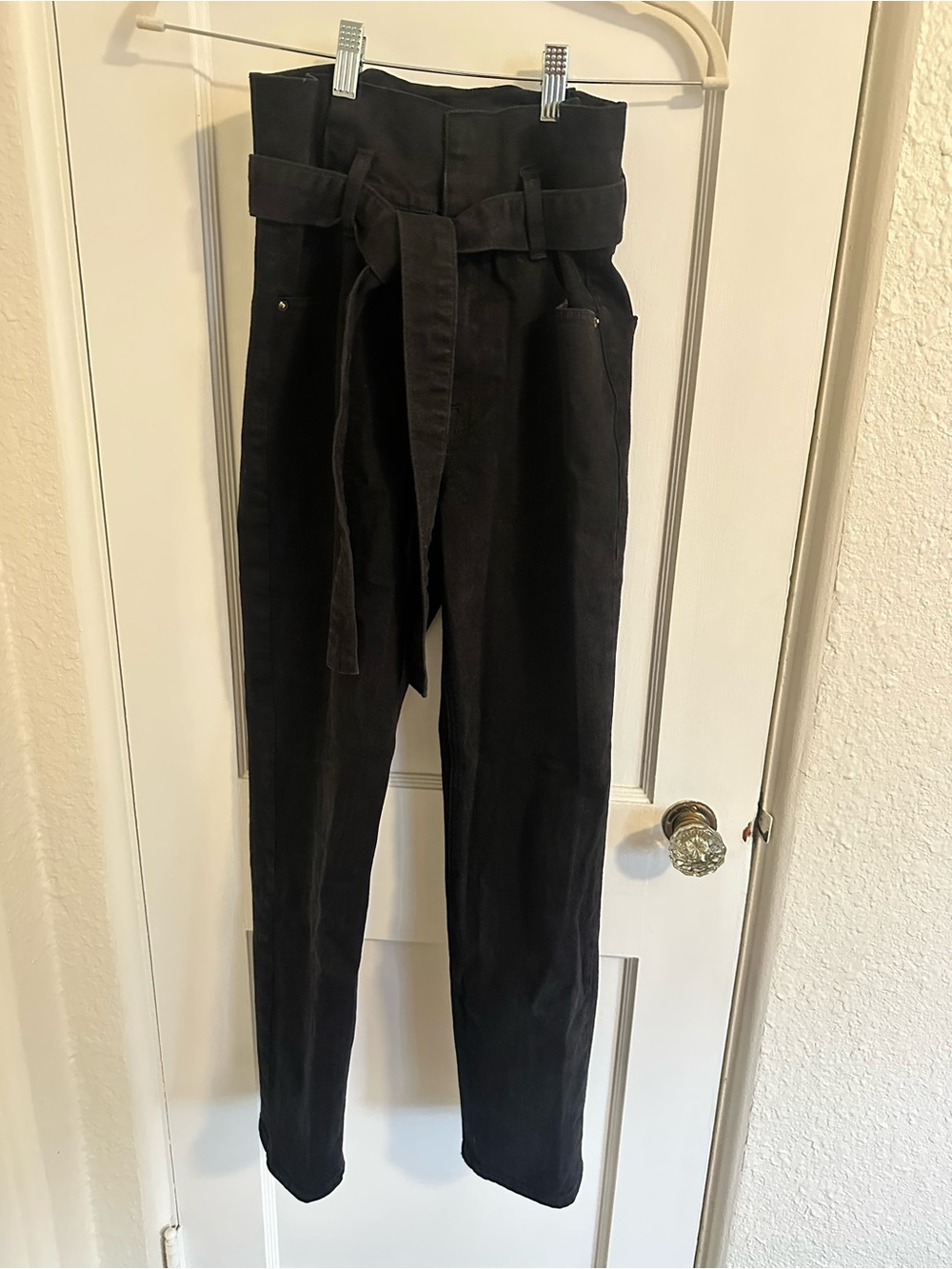 Frame Denim Black Garment with Logo Tag